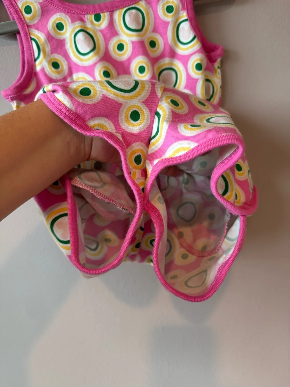 Hanna Andersson x Disney Pink Hidden Icon Mickey Pocket Shorts Romper 3T